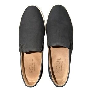 SOUL Naturalizer Tia Black Comfort Slip On Shoes Women 8.5M